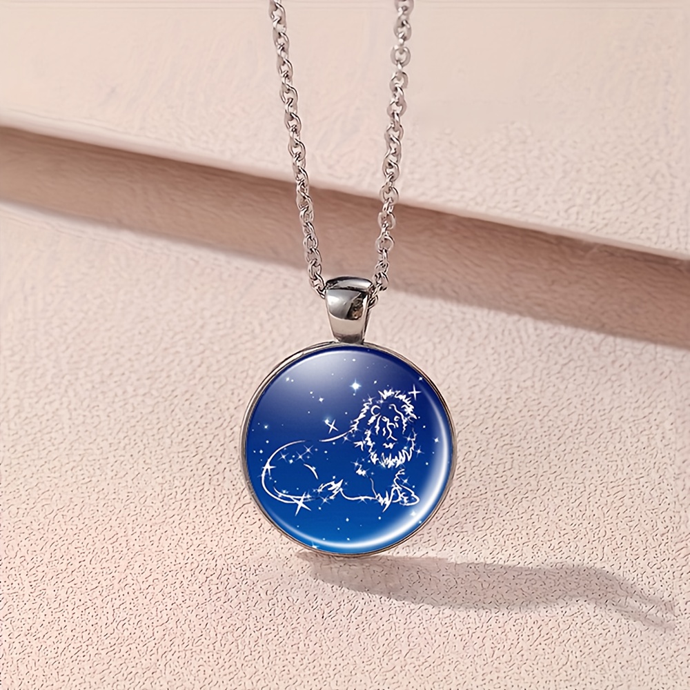 4pc Lion Constellation Jewellery Set, Necklace, Bracelet, Earrings
